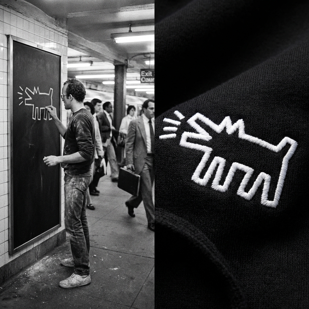 Keith Haring split with Hoodie